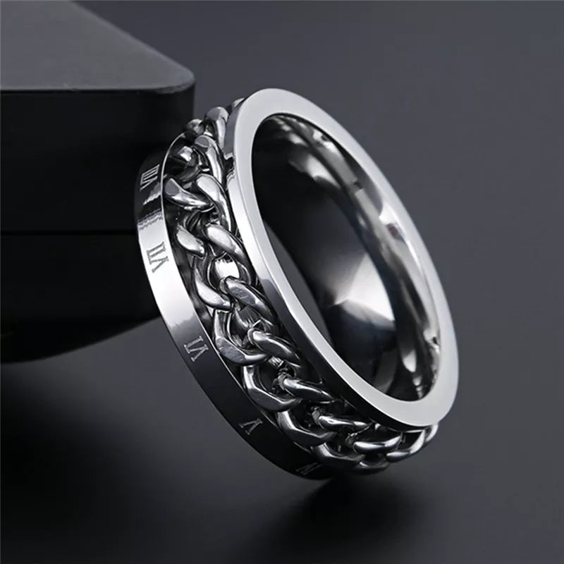 Fidget Spinner Ring for Men