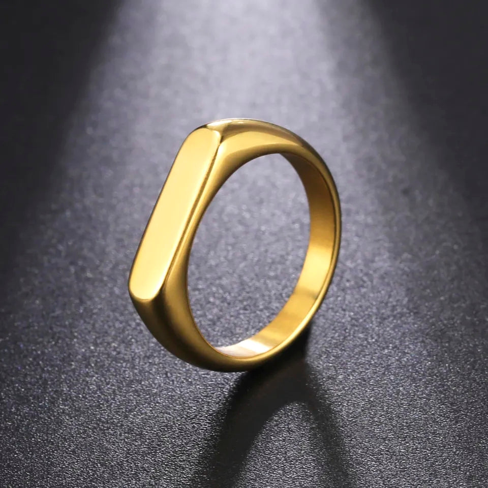 Italian Sterling Gold Ring for Men/Women