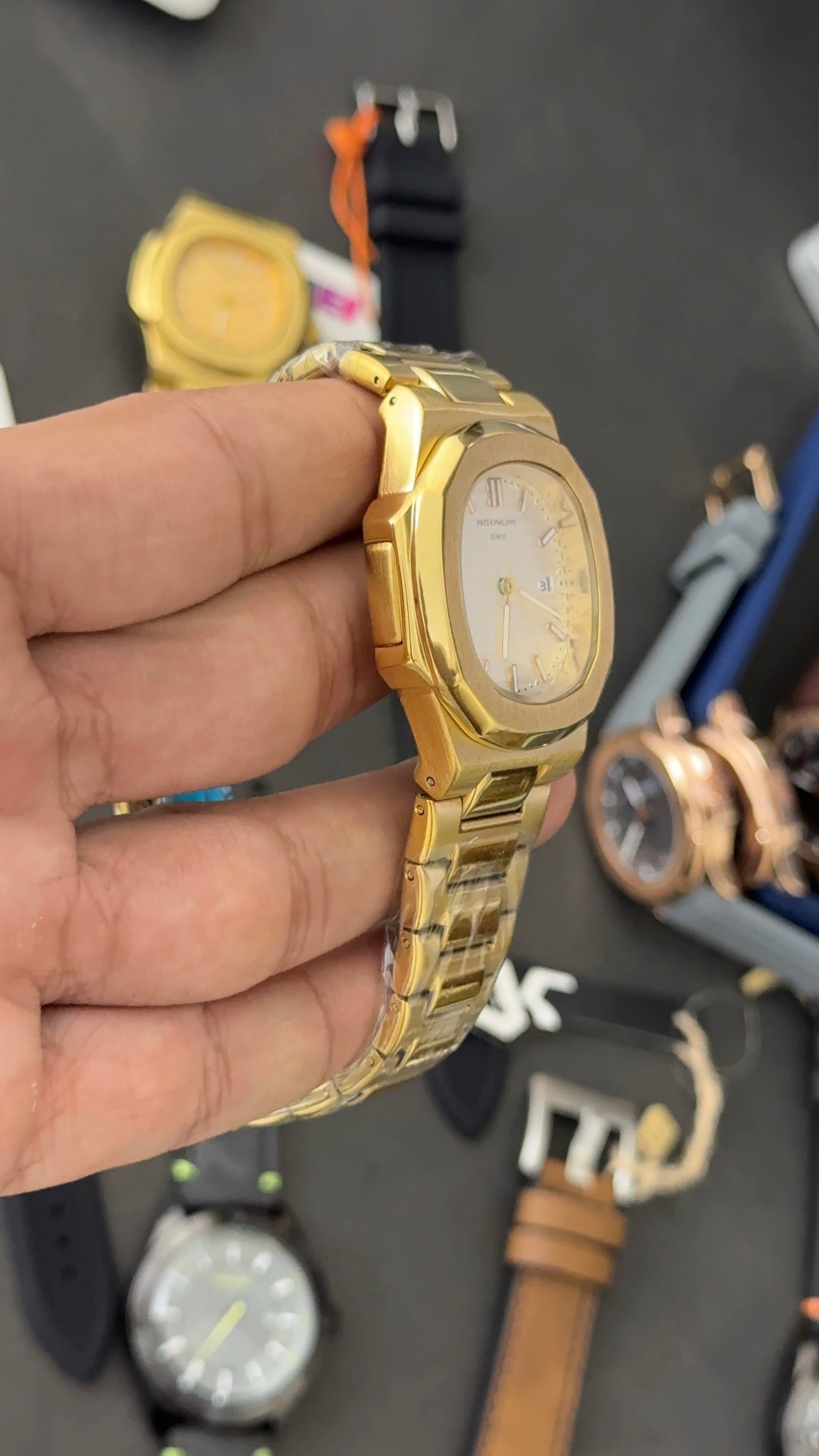 Pp Gold Chain | White Dial