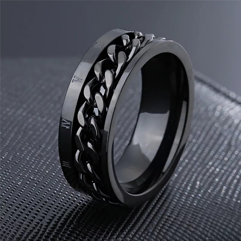 Fidget Spinner Ring for Men