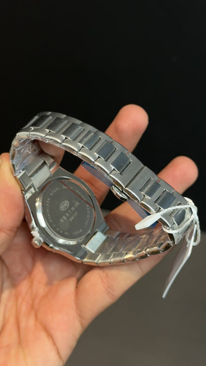 Bestwin | Silver Chain | Blue Dial