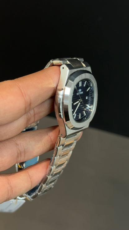 Bestwin | Silver Chain | Blue Dial