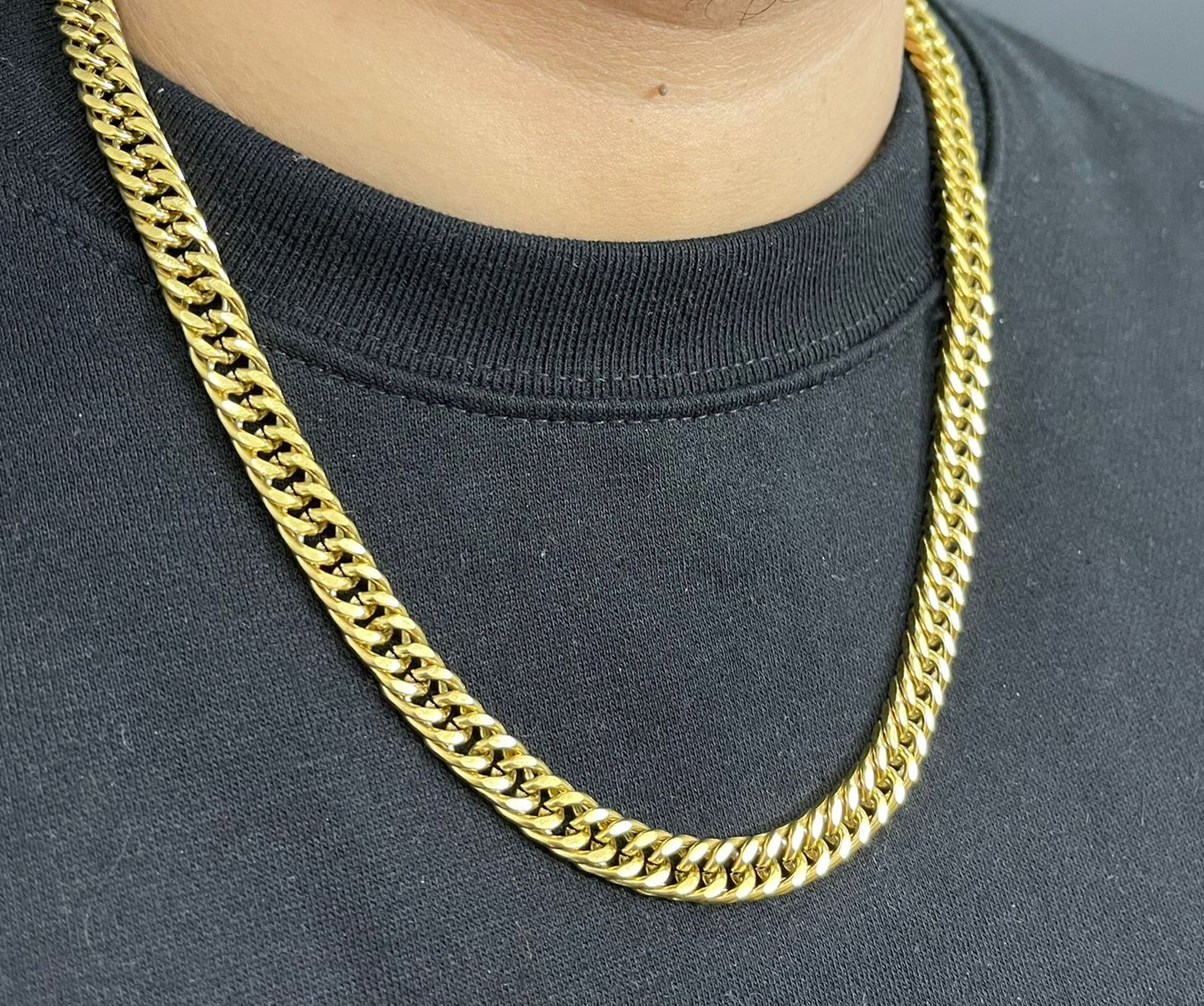 Golden m Link Chain for Men